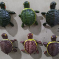 Kura kura besi magnet import,turtle dekorasi suvenir hiasan kulkas 3D