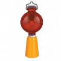 warning light solar traffic cone,lampu kerucut strobe light atas merah