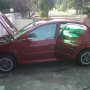 Jual Peugeot 206 a/t red sporty thn 2002 good condition