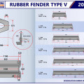 rubber fender v - rubber fender type v - marine v rubber fender