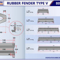 rubber fender v - rubber fender type v - marine v rubber fender