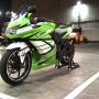 Kawasaki ninja 250 2008 hijau kesayangan Sudah modif