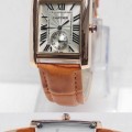CARTIER Leather Strap (BRG) For Ladies