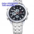 Naviforce 9049 Double Time Silver