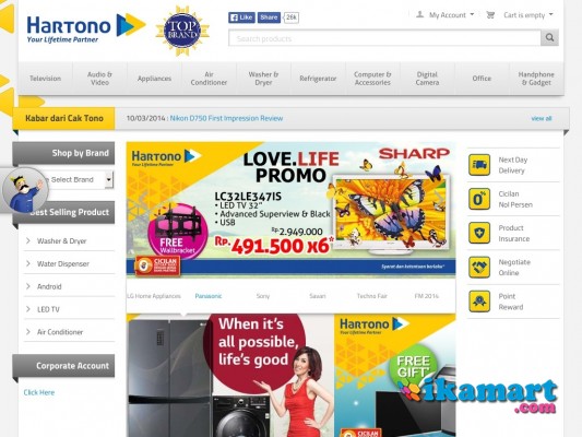 Toko Elektronik Online | Cicilan 0% | LCD Murah | Promo Elektronika