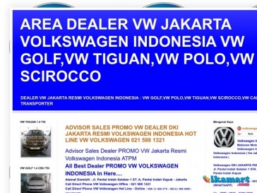 AREA DEALER VW JAKARTA VOLKSWAGEN INDONESIA VW GOLF,VW TIGUAN,VW POLO,VW SCIROCCO