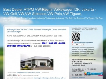 Best Dealer ATPM VW Resmi Volkswagen DKI Jakarta - VW Golf,VW,VW Scirocco,VW Polo,VW Tiguan,