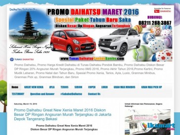 Promo Daihatsu Maret 2016