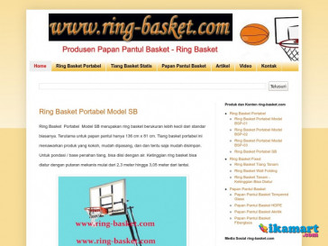 Jual Ring Basket , Tiang Basket Portabel  dan Papan Pantul Basket