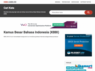 Kamus Besar Bahasa Indonesia (KBBI) - kbbi.cari.co
